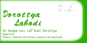 dorottya labodi business card